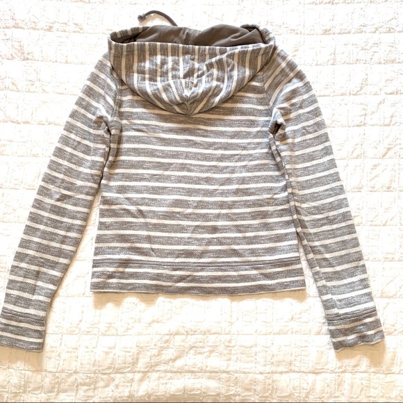 Lucky Brand Super Soft Striped Embroidered Hoodie - Picture 6 of 9